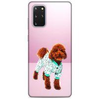Samsung Galaxy S20 Plus Kılıf Köpek Kıyafetleri (33) Hybrid Kılıf Poodle Pijama