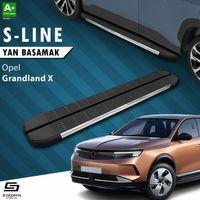 S-Dizayn Opel Grandland X 2 Hybrid S-Line Krom Yan Basamak 183 Cm 2024 Üzeri A+ Kalite