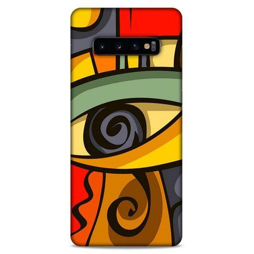 Lopard Samsung Galaxy S10 Plus Uyumlu Kılıf Soyut Sanat (7) Baskılı Telefon Kılıfı