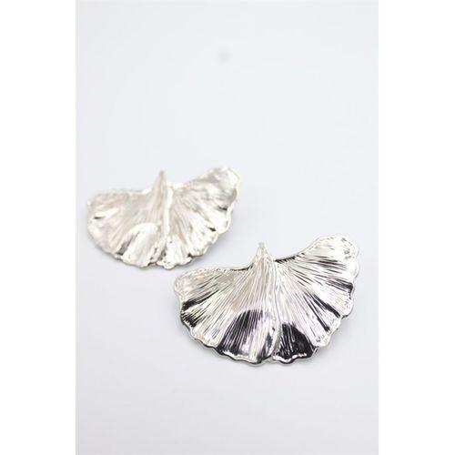 Yaprak Küpe - Gümüş