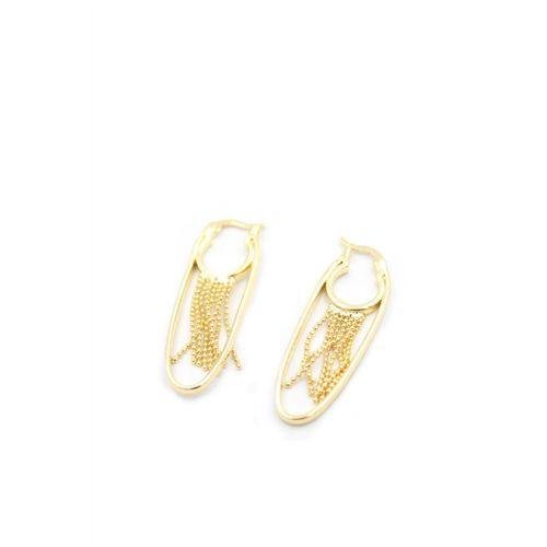 Zincir Sallantılı Küpe - Altın