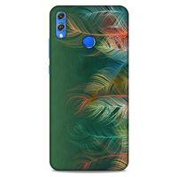 Huawei Honor 8x Kılıf Desenli Özel Seri Tüyler (31) TPU Kılıf
