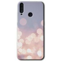 MRCİLETİSİM General Mobile GM 10 Kılıf HD Desen Baskılı Arka Kapak + Temperli Cam - Blur Lights