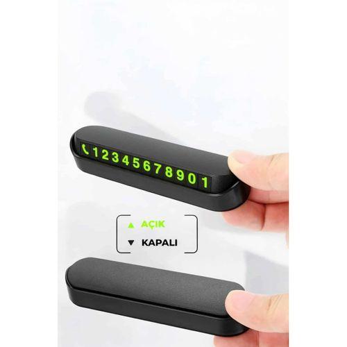 Araç İçi Numaratör Numaralık Torpido Üstü Açılır Kapanır Telefon Numarası Bırakma