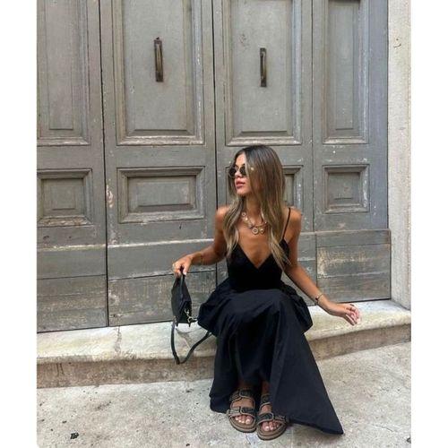 Kadın Ip Askılı Salaş Süprem Kumaş Elbise