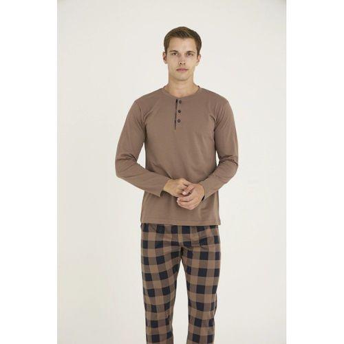 9221 Erkek Midi Yaka Pijama Takım