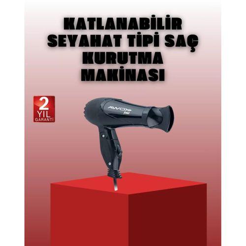 Katlanabilir Saç Kurutma Makinesi Seyahat Tipi Taşınabilir Tasarım