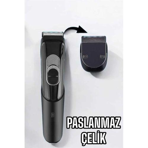 Saç Sakal Vücut Şarjlı Kablosuz Tıraş Makinesi Profesyonel Paslanmaz Çelik