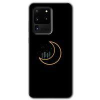 MRCİLETİSİM MRCİLETİSİM Samsung Galaxy S20 Ultra Kılıf HD Desen Baskılı Arka Kapak + Temperli Cam - İyi Geceler