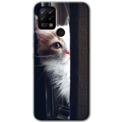 Potkal Hediye Fabrikası Tecno Pova Kılıf HD Desen Baskılı Arka Kapak - Kedi Bakışı