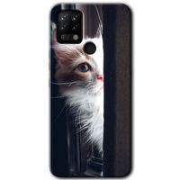 Potkal Hediye Fabrikası Tecno Pova Kılıf HD Desen Baskılı Arka Kapak - Kedi Bakışı