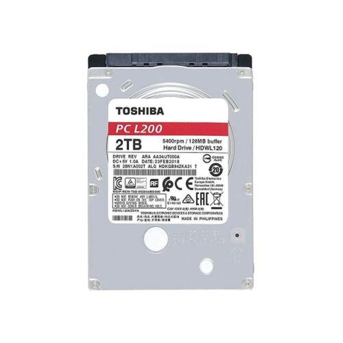 TOSHIBA L200, HDWL120UZSVA, 2.5’’, 2TB, 128Mb 5400 Rpm, Notebook HDD (Türkiye Distribütörü Garantili)