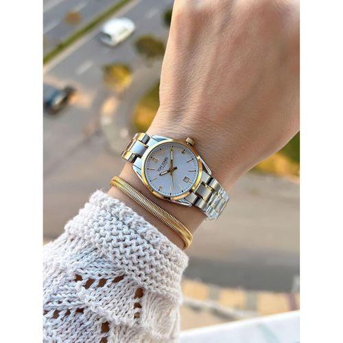 Tom Jones Çelik Kordon Kararma Renk Atma Yapmaz 3 Atm Suya Dayanıklı Kadın Kol Saati BTJ.YN10059.3