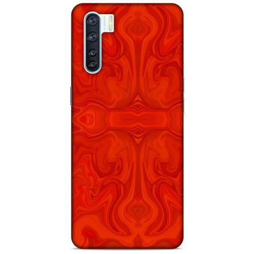 Mermer Desenli (39) Tema Liquid Crystal Kılıf Falu Kırmızı Oppo A91 Kılıf
