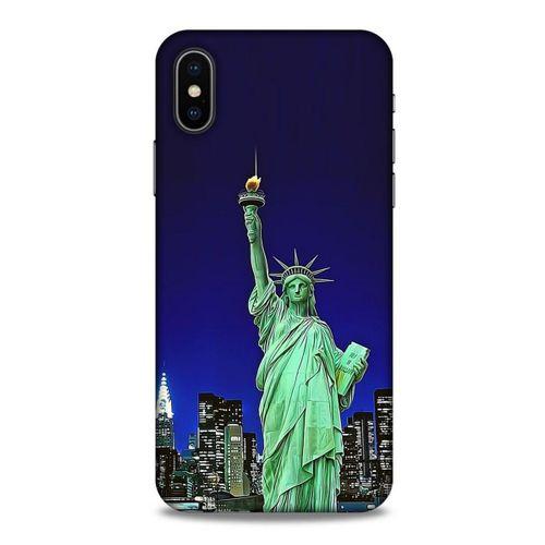 Apple iPhone XS Kılıf Dünya Mimarisi (23) Ultra Koruma Kılıfı Özgürlük Heykeli ABD