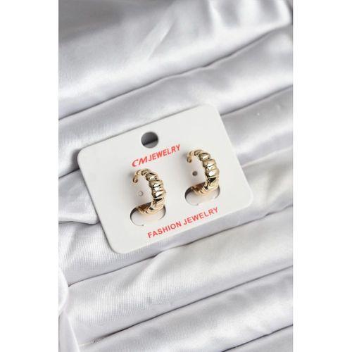 14K Gold Renk Kaplama CM Kadın Küpe