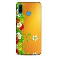 Lopard Huawei P30 Lite Uyumlu Kılıf Bahar (21) Koruyucu Kapak Çilek Ağacı