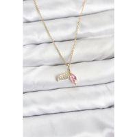 316L Çelik Zincir Gold Renk Balık Kuyruğu Model Zirkon Taşlı Kadın Kolye