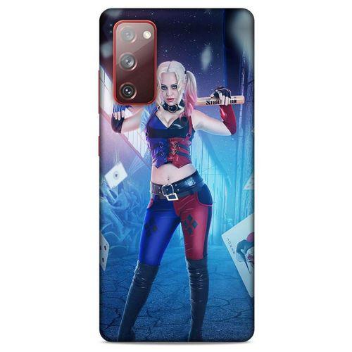 Samsung Galaxy S20 Fe Uyumlu Kılıf Harley Quinn (31) TPU Kılıf Lavanta mavisi
