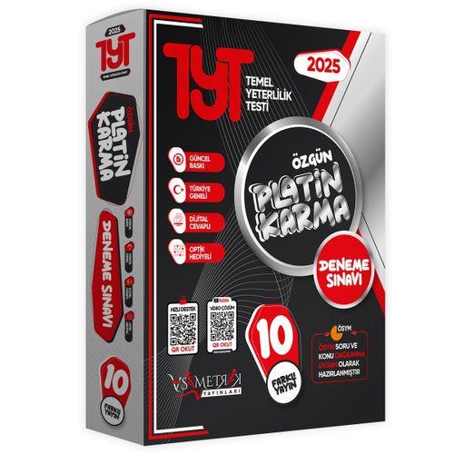 2025 YKS-TYT Platin Karma Yayınlar Kurumsal 10lu Paket Deneme Sınavı Türkiye Geneli