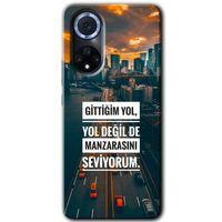 MRCİLETİSİM Huawei Nova 9 Kılıf HD Desen Baskılı Arka Kapak+Temperli Cam - Manzara Seviyorum