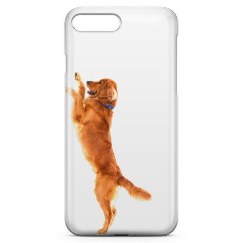Apple iPhone 8 Plus Kılıf Golden Retriever Arka Kapak Koruma Desenli Full Koruyucu