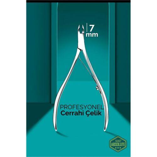 Modacar 7 mm Manikür Pedikür Makası - Et Makası - Kütikül Temizleyici Pens Profesyonel Cerrahi Çelik