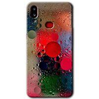 MRCİLETİSİM Samsung Galaxy A10s Kılıf Baskılı Kapak - Wet Bubbles +Tam Kaplayan Mat Seramik