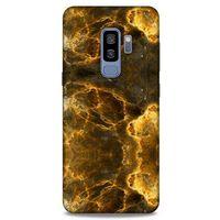 Mermer Desenli (9) Tema Kılıf Koyu Kahverengi Samsung Galaxy S9 Plus Kılıf