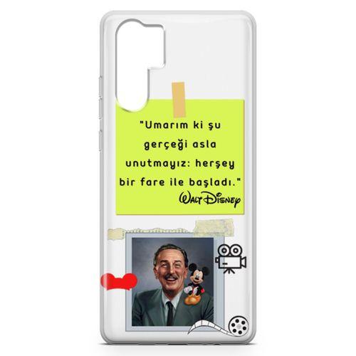 Huawei P30 Pro Kılıf Caps Walt Disney Arka Kapak Koruma Desenli Full Koruyucu