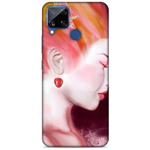 Realme C15 Uyumlu Kılıf Pembe Delisi (26) Tpu Silikon Kılıf Kiraz