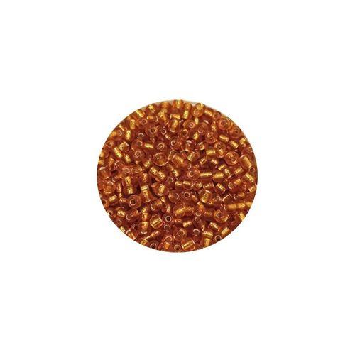 Dökme Cam Kum Boncuk (11/0) 2 mm - 60 Gram -  Koyu Bal Rengi - BNC070