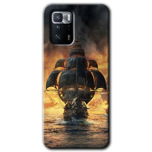 Poco x3 GT Kılıf HD Desen Baskılı Arka Kapak - Siyah İnci