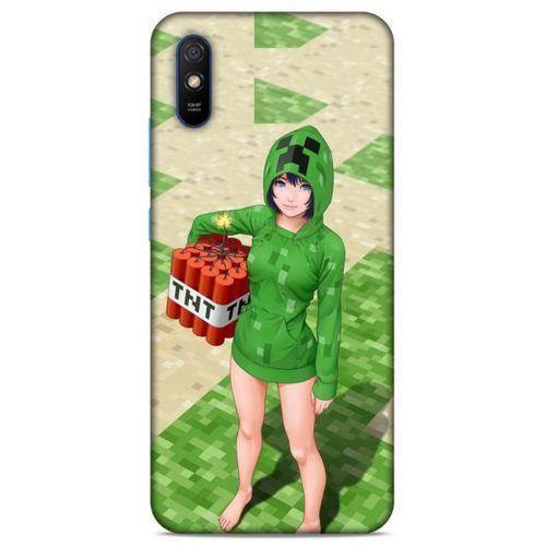 Lopard Xiaomi Redmi 9A Uyumlu Kılıf PiXel (33) Hybrid Kılıf TNT Girl