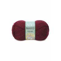 1 Adet Vizon Premium Akrilik El Örgü İpi Yünü Renk No:999 Bordo