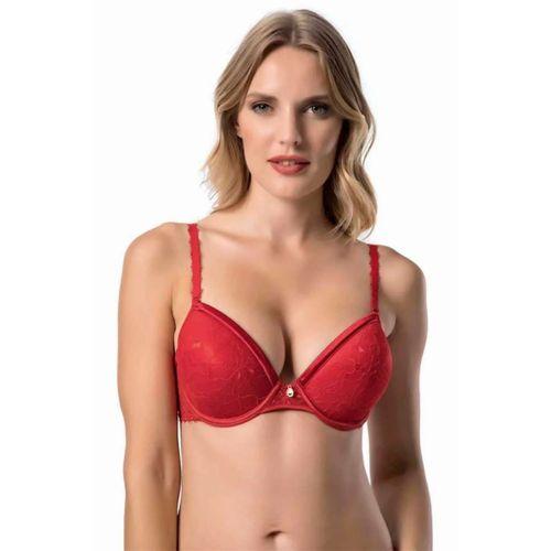 7003 Vanessa (kırmızı) Dantelli Dolgulu Soft Cup Sütyen