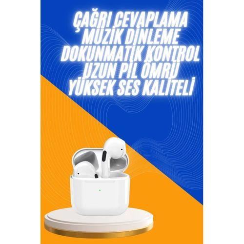 Yeni Nesil Bluetooth Kulaklık Beyaz Çağrı Cevaplayabilen Kablosuz Yeni Nesil