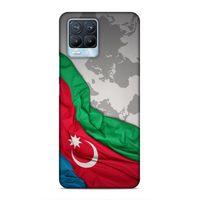 Realme 8 Pro Uyumlu Kılıf Azarbaijan (16) Kalın Kılıf Harita Bayrak