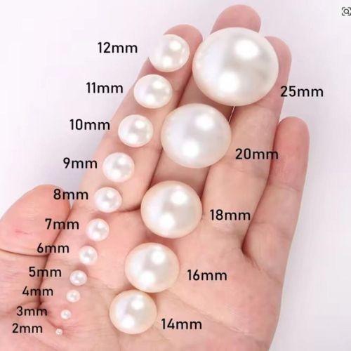 Delikli Tam Krem İnci Boncuk 6 Mm