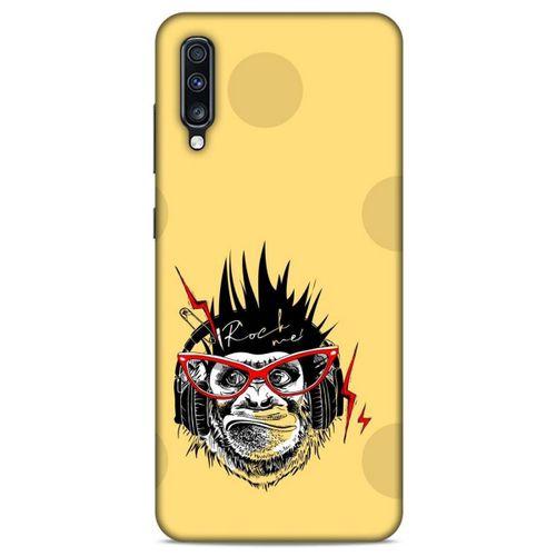 Animax Rockçı Maymun Samsung Galaxy A70s Kılıf Desenli Silikon