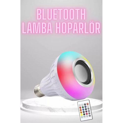 Bluetooth Hoparlör Akıllı Rgb Led Işık Renk Değiştirme Ses Bombası Ampül Görünümlü