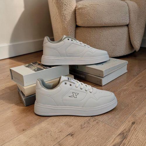 X-Step 2031 Beyaz Düz Taban Fuspetli Spor Ayakkabı