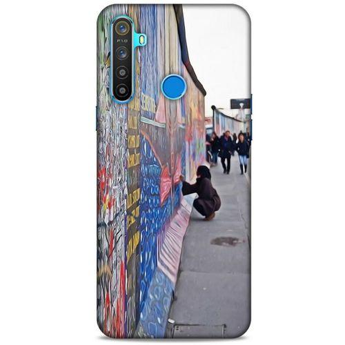 Oppo Realme 5i Kılıf Almanya (40) Fit Silikon Kılıf Berlin Duvarı