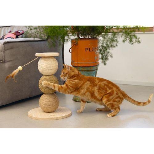 Beeztees DBL Kedi Tırmalama ve Oyuncağı, 34x34x47,5cm