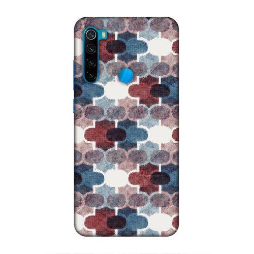 Xiaomi Redmi Note 8 Uyumlu Kılıf Romans (7) Telefon Kılıfı Bordo Mavi