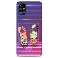 Samsung Galaxy M31s Kılıf FunnyMaX (4) Koruma Kılıfı Mor Pembe