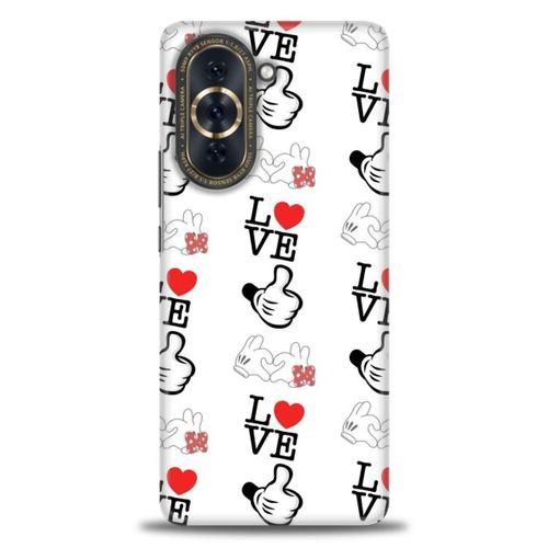 Huawei Nova 10 Pro Kılıf HD Baskılı Kılıf - Love Mickey + Tam Ekran Koruyucu