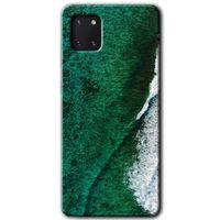 Potkal Hediye Fabrikası Samsung Galaxy Note 10 Lite Kılıf HD Desen Baskılı Arka Kapak - Yeşil Okyanus