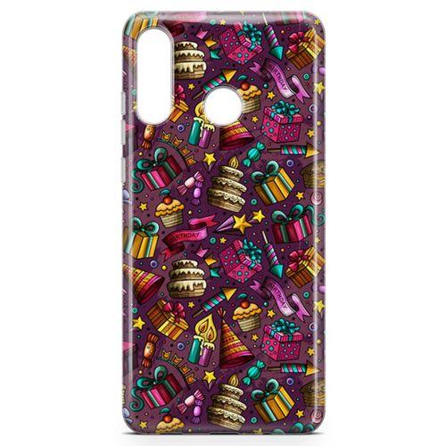 Huawei P30 Lite 2020 Kılıf Parti Malzemeleri Doodle Arka Kapak Koruma Desenli Full Koruyucu