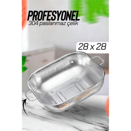 Modacar 28 cm Kevgir Süzgeç 304 Paslanmaz Çelik